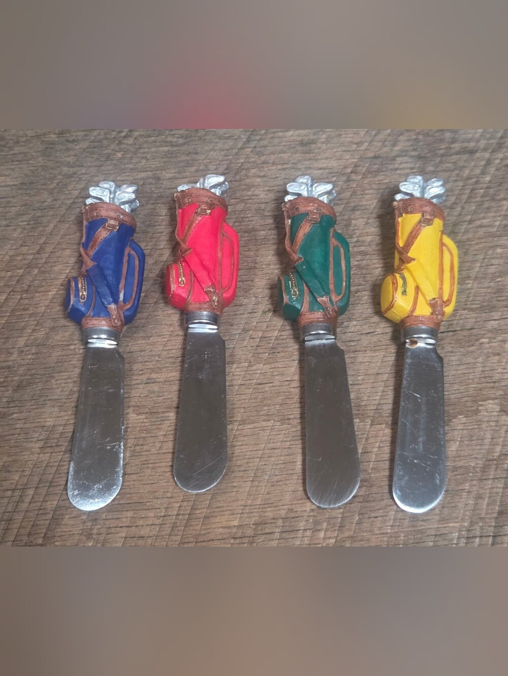 Vintage Boston Warehouse Golf Bag Spreader Knives Stainless Steel ~ Bin 1B
